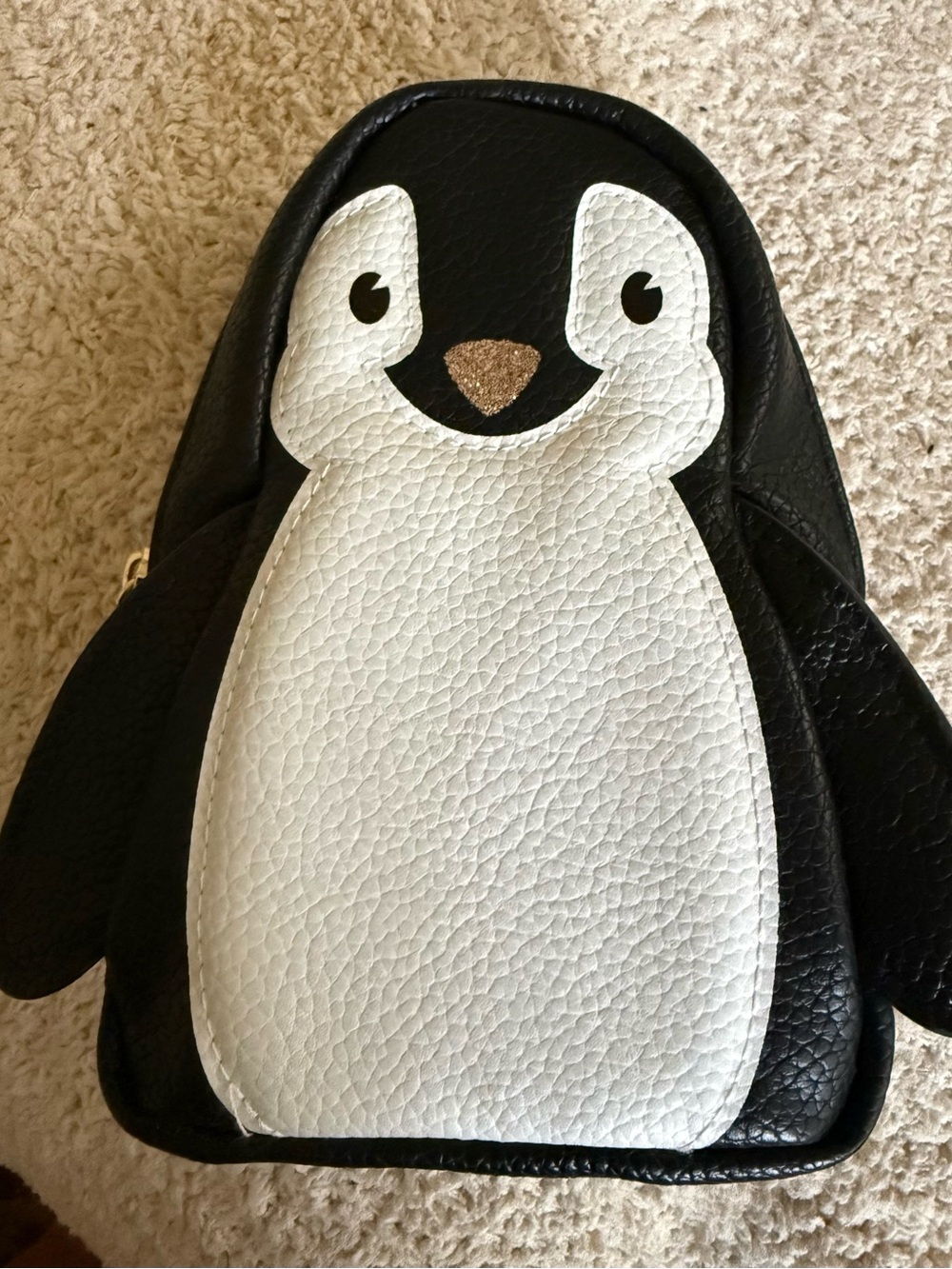Bath and Body Works Black and White Penguin Cosmetic Pouch